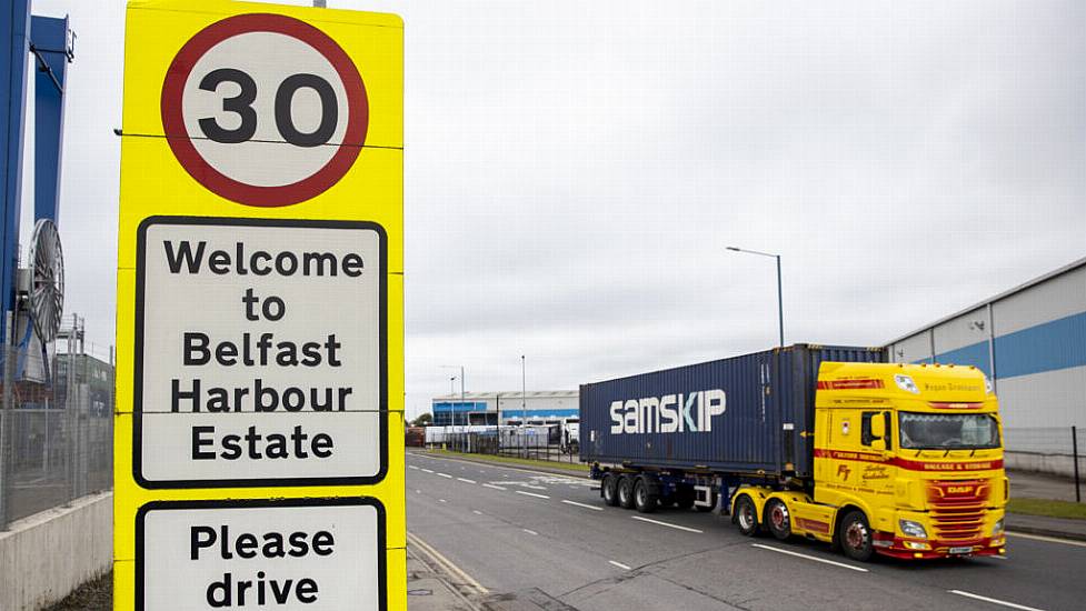 Fire Crews Tackle Blaze On Ship At Belfast Port