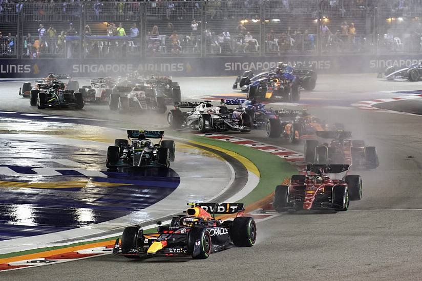 Max Verstappen Title Bid Goes On As Sergio Perez Wins Chaotic Singapore Gp