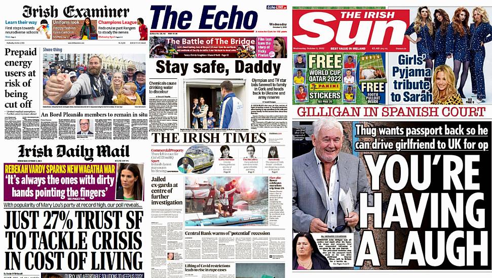 What The Papers Say: Wednesday's Front Pages