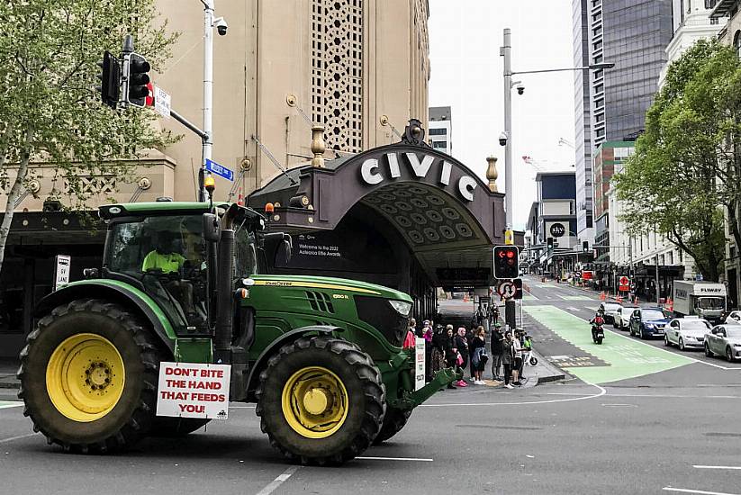 New Zealand Farmers Hit Streets To Protest Cow-Burp Tax Plan