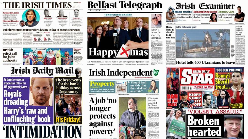 What The Papers Say: Friday's Front Pages