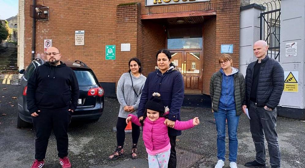 Tenants Gather At Dublin City Council To Protest Tathony House Evictions