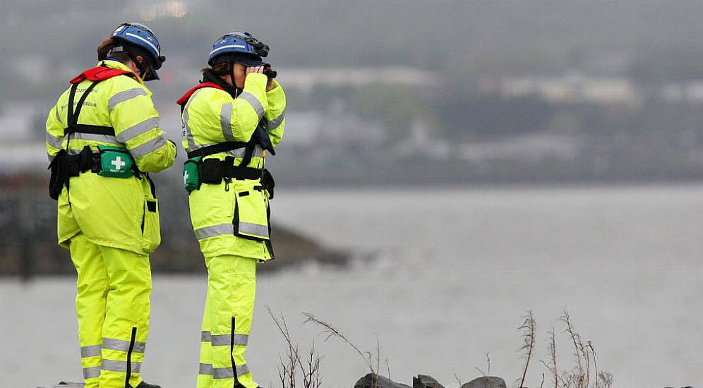 Emergency Services Conduct Search Of Belfast Lough