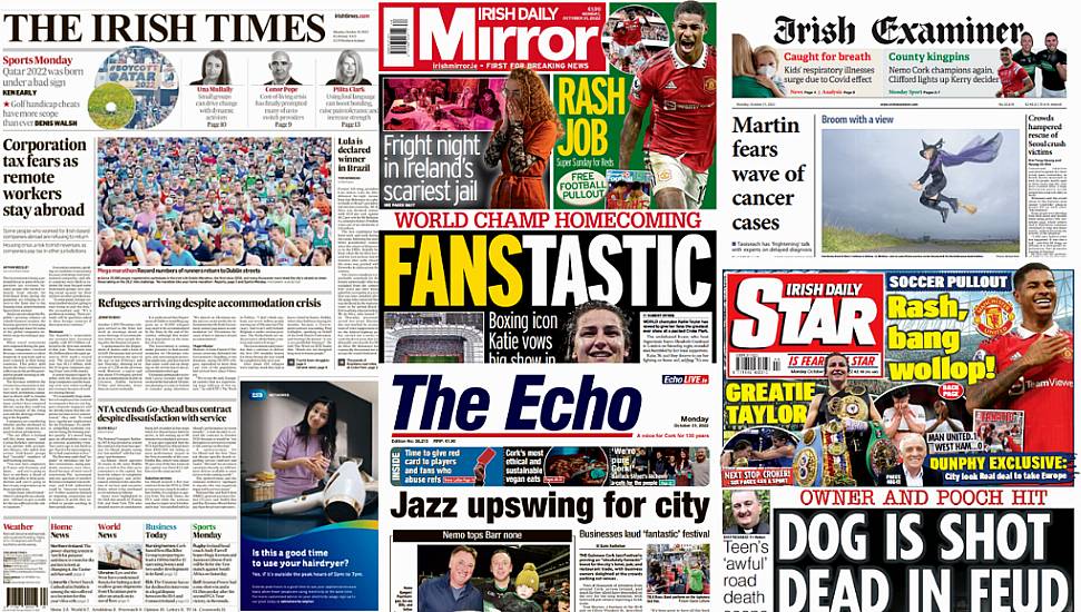 What The Papers Say: Monday's Front Pages