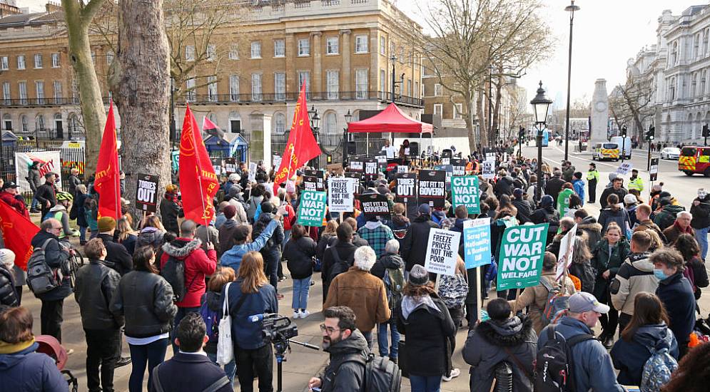 Thousands Join London Austerity Demonstration And Call For General Election