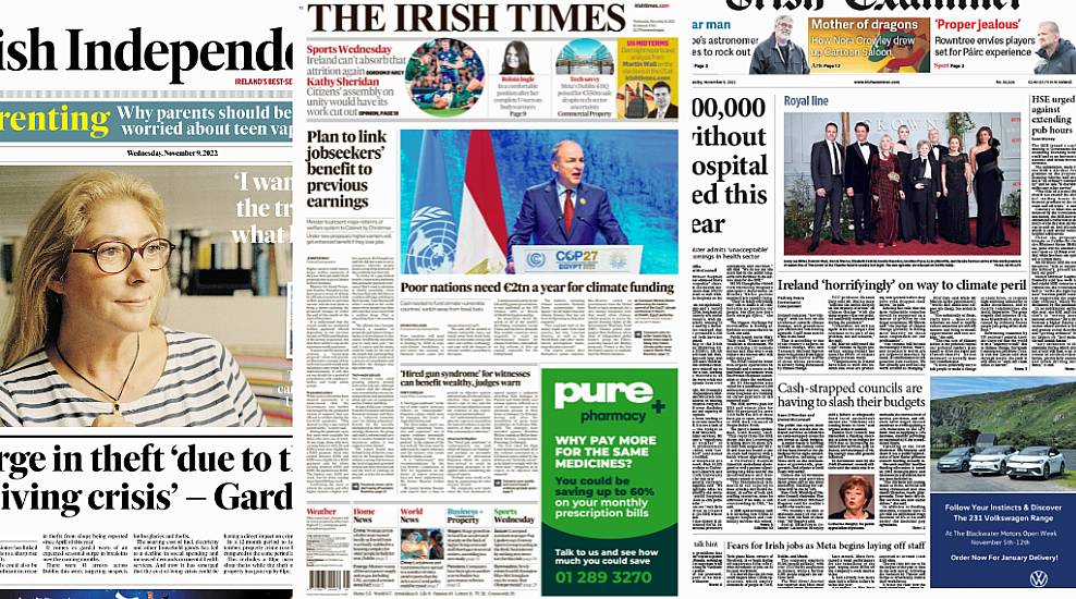 What The Papers Say: Wednesday's Front Pages