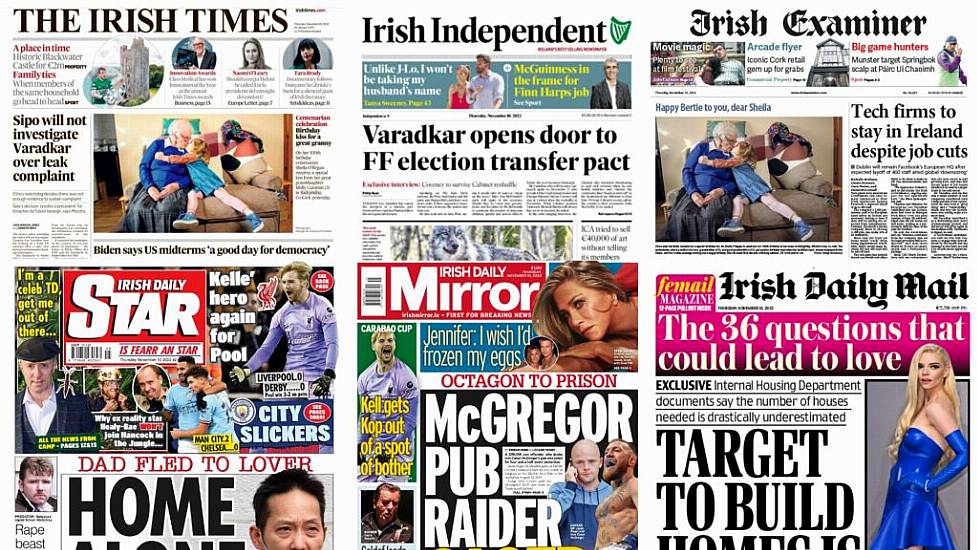 What The Papers Say: Thursday's Front Pages