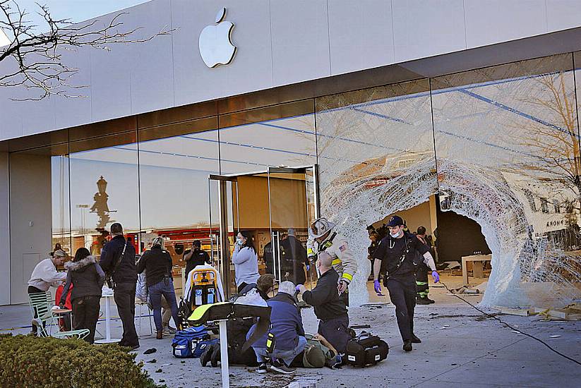 One Dead And 16 Hurt As Car Crashes Into Front Of Apple Store