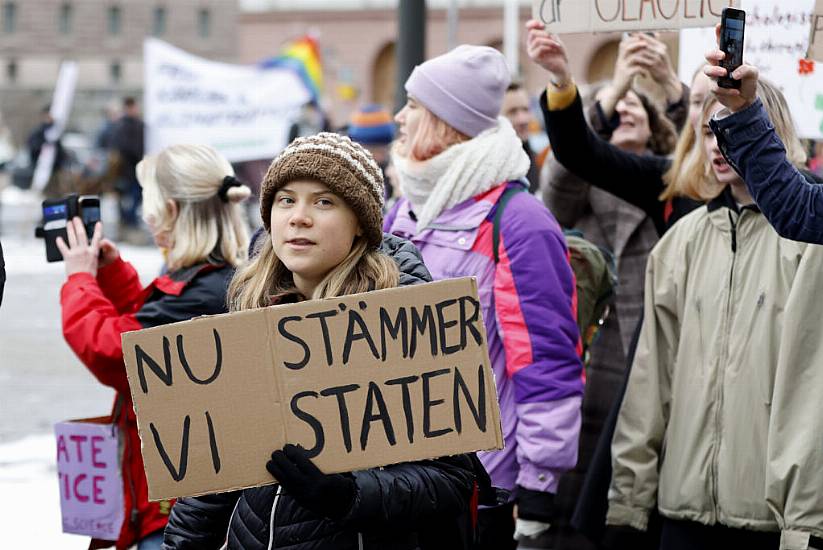 Thunberg Joins March As Swedish Activists Sue State Over Its Climate Policies