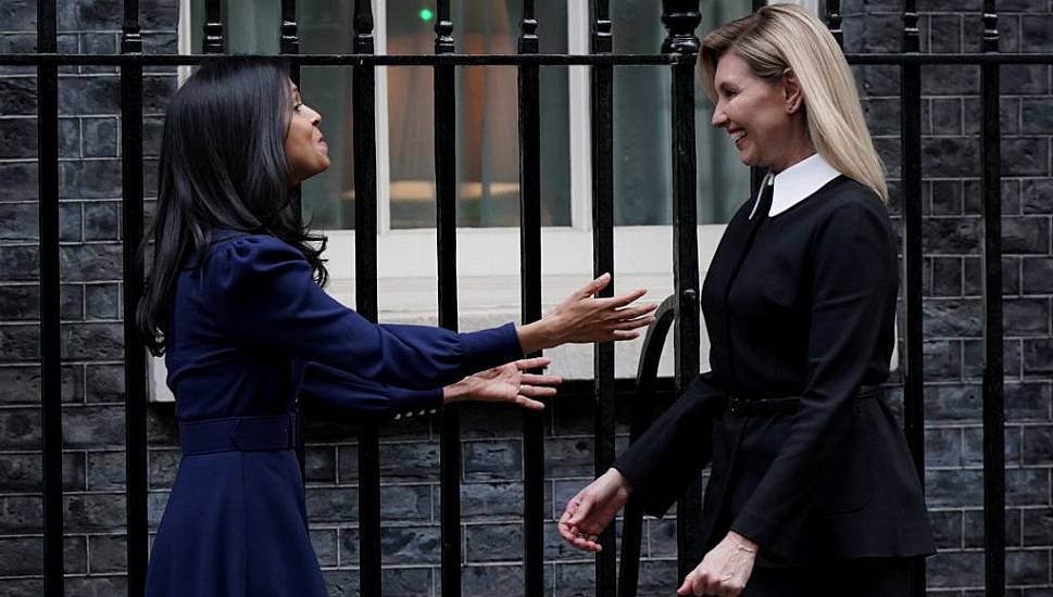 Ukraine’s First Lady Visits Downing Street During London Trip