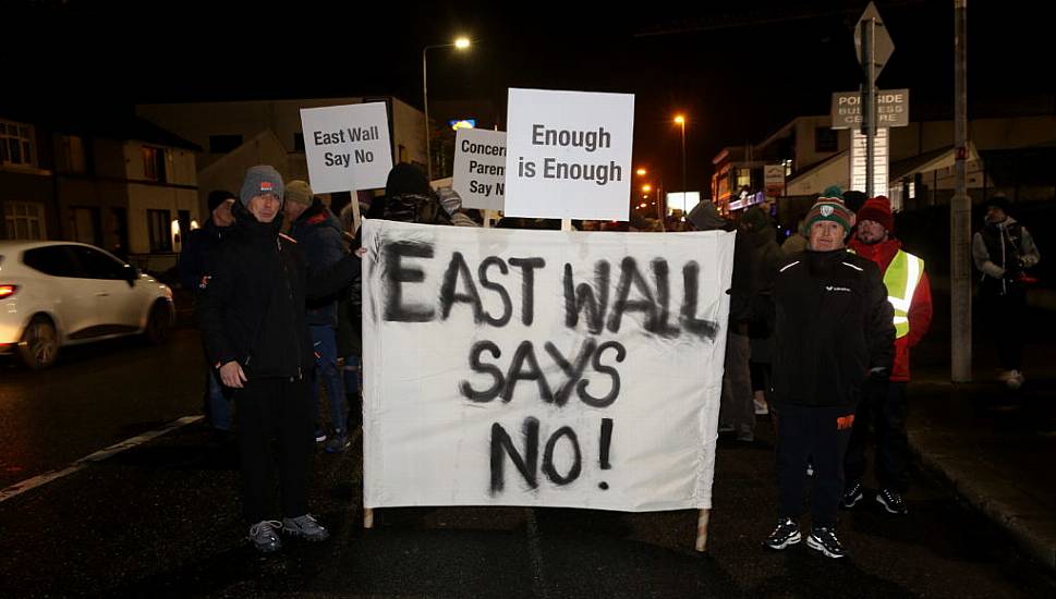 East Wall Protesters Call For Referendum On Housing Asylum Seekers