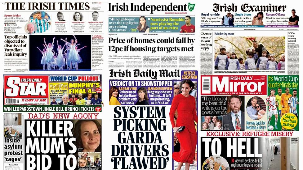 What The Papers Say: Friday's Front Pages