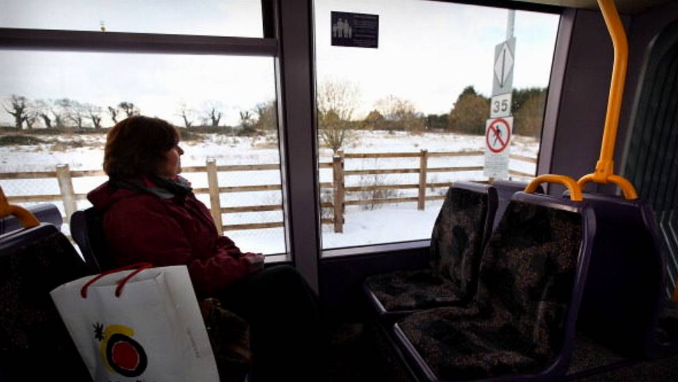 Snow And Cold Weather Disrupts Dublin Public Transport