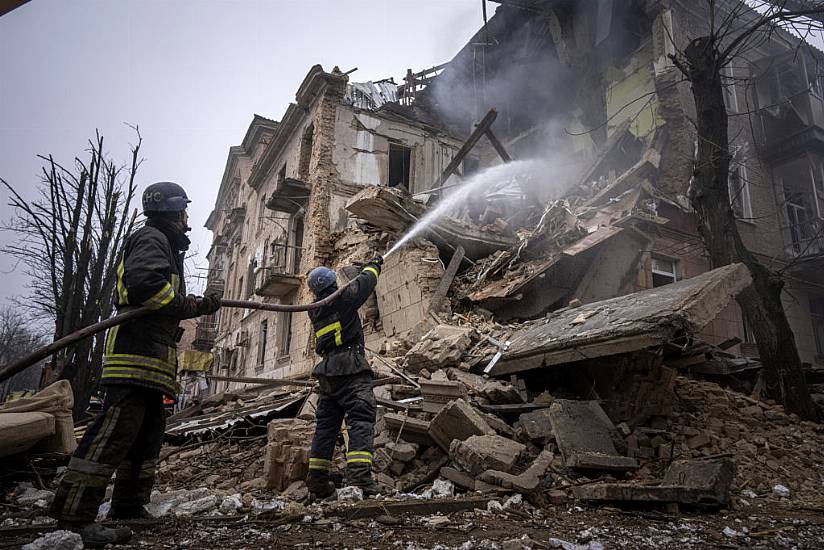 Dead Boy Pulled From Rubble Of Latest Russian Strike On Ukraine