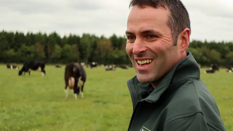 Farmer Eamon Sheehan on his holding in Cuffsgrange, Co Kilkenny