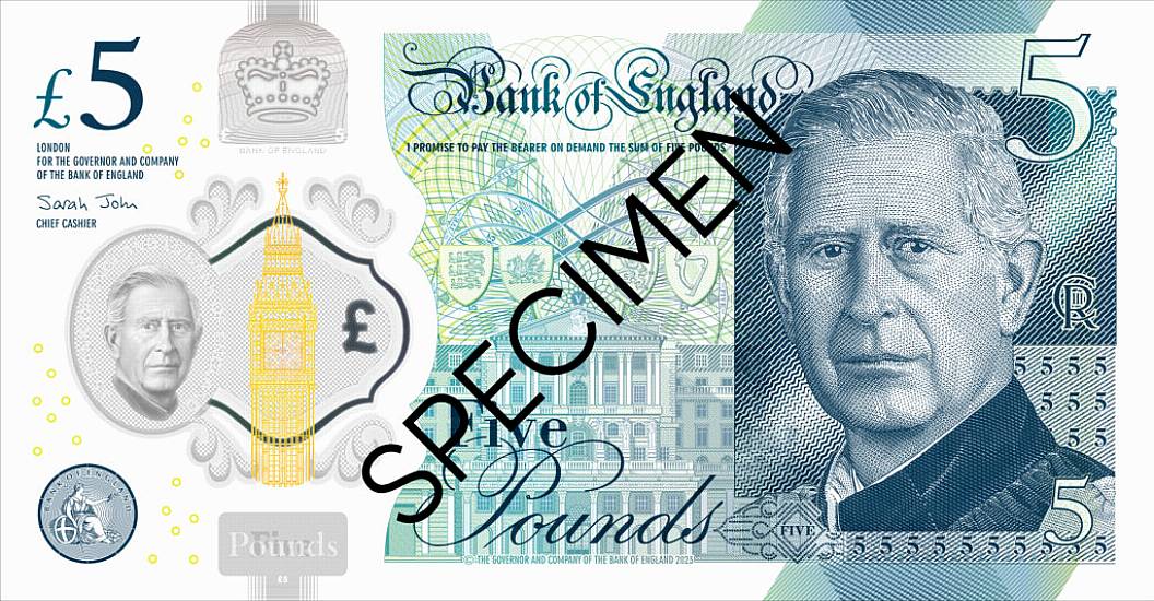 Designs Unveiled For Banknotes Featuring Britain's King Charles