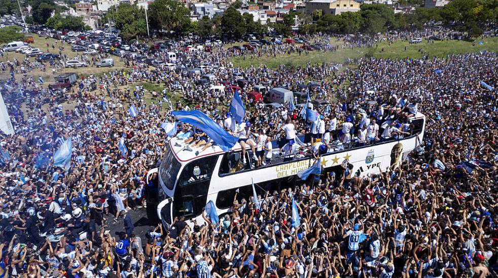 Argentina Complete World Cup Victory Tour In Helicopters As Fans Swarm Streets