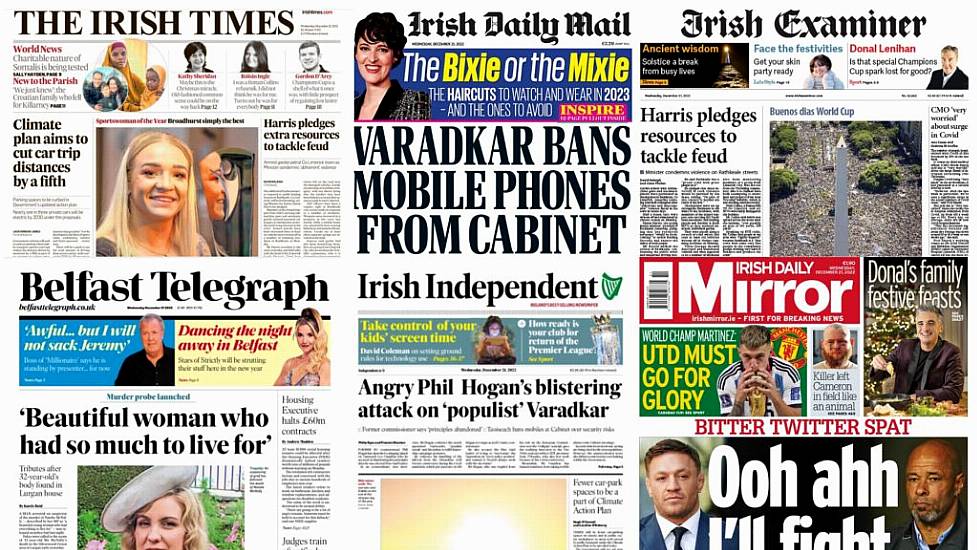 What The Papers Say: Wednesday's Front Pages