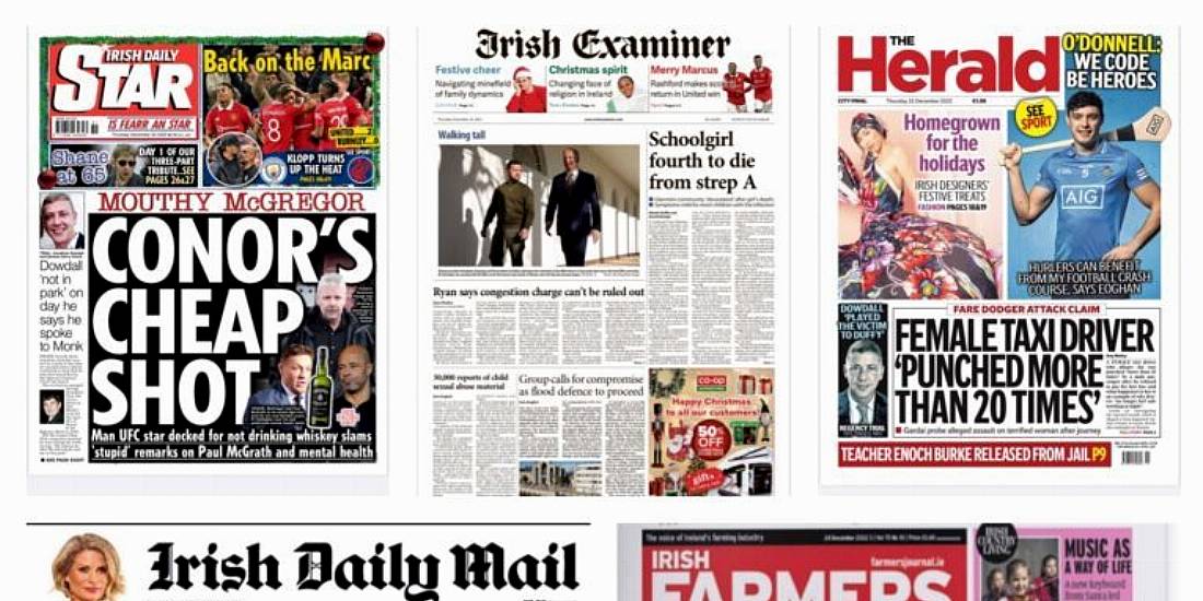 What The Papers Say: Thursday's Front Pages