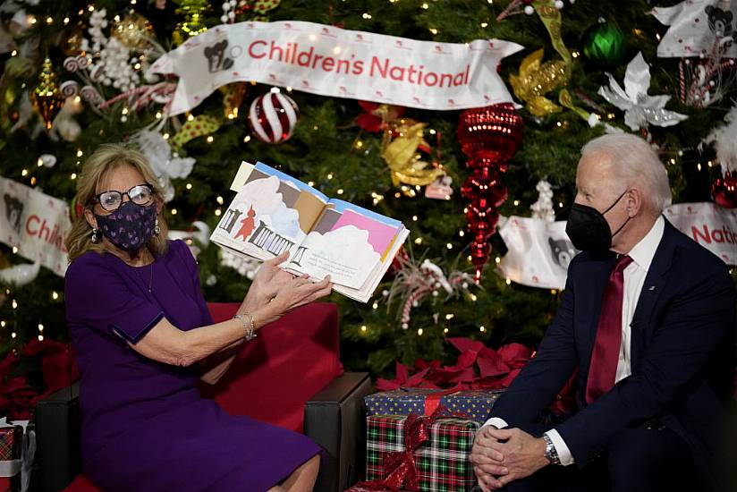 Joe And Jill Biden Make Christmas Visit To Children In Washington Dc Hospital