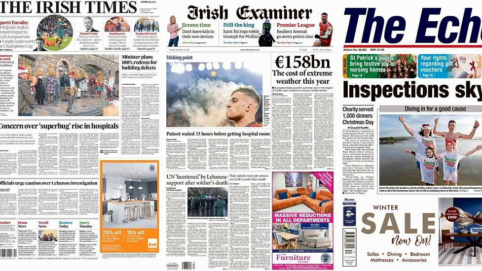 What The Papers Say: Tuesday's Front Pages