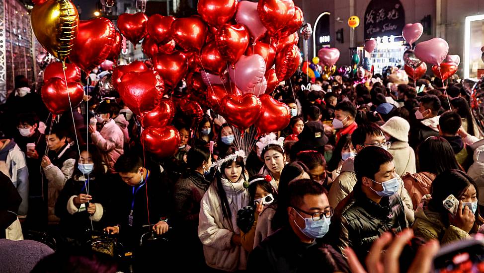 Thousands Celebrate The New Year In Wuhan Amidst China's Covid Wave