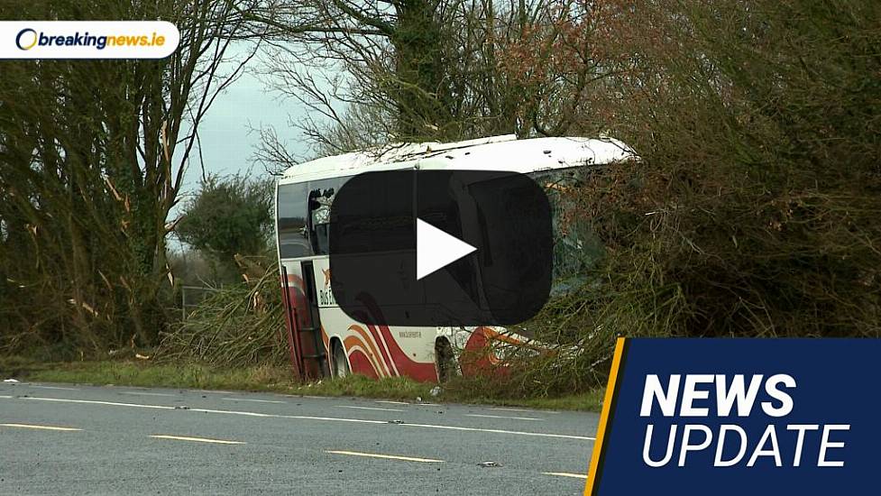 Video: Bus Driver Dies In Westmeath Crash; Health System Under 'Unprecedented' Strain