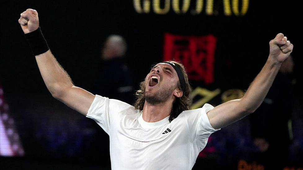 Stefanos Tsitsipas Holds Off Jannik Sinner Fightback To Make Last Eight