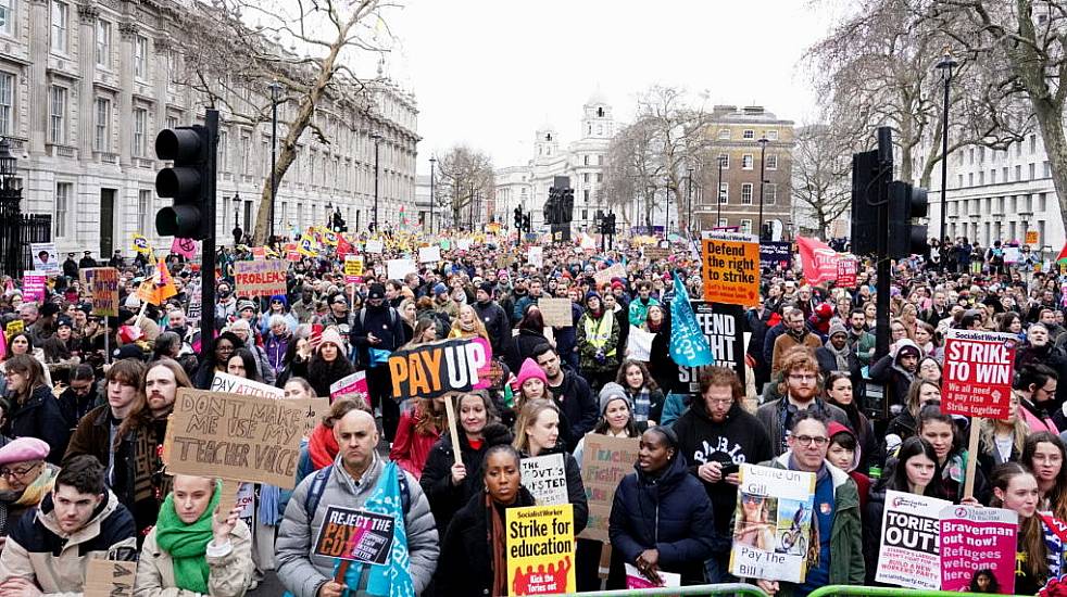 In Pictures: Uk's Biggest Day Of Strike Action For A Decade