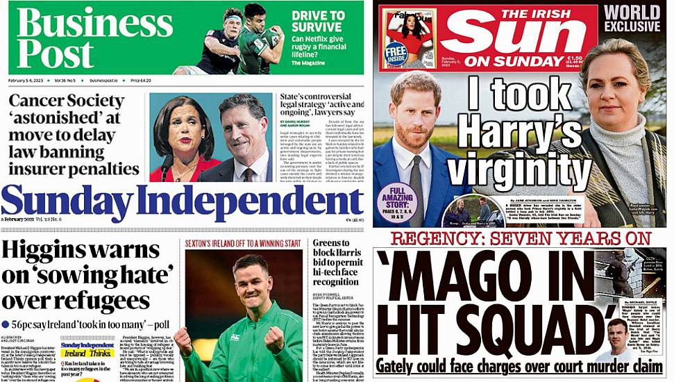 What The Papers Say: Sunday's Front Pages