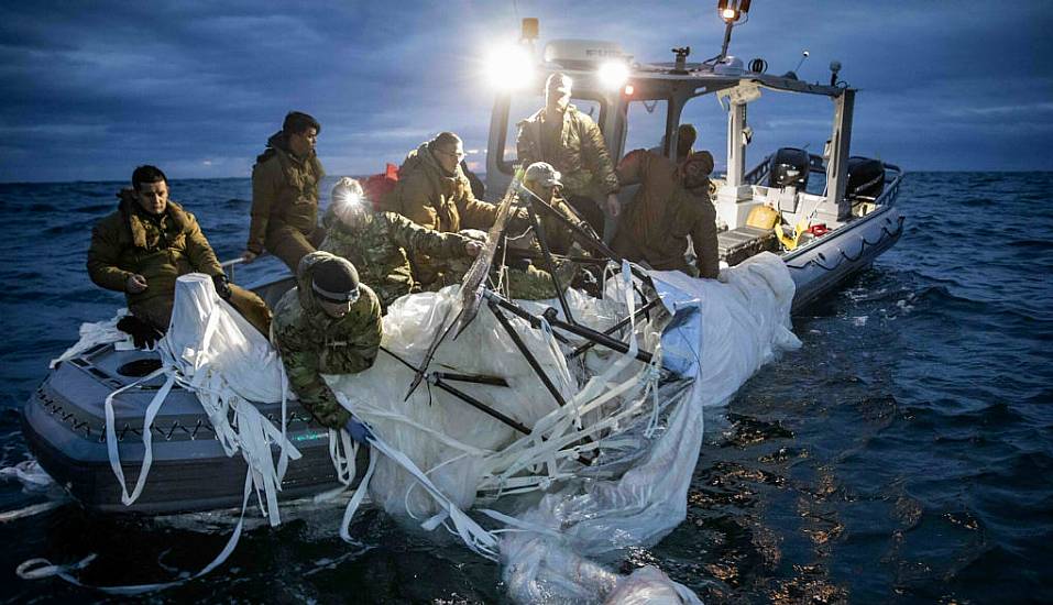 Us Navy Releases First Pictures Of Chinese Spy Balloon Recovery