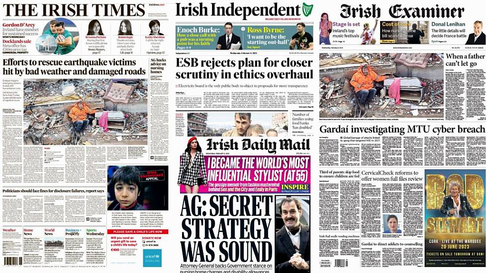 What The Papers Say: Wednesday's Front Pages