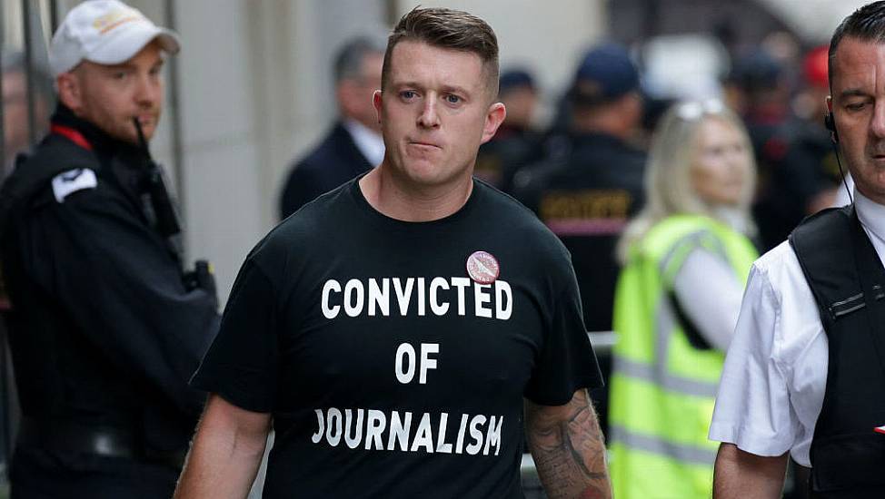 Gardaí Monitoring Activity Of Far-Right Campaigner Tommy Robinson