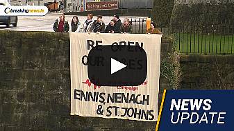 Video: Protest At Limerick Hospital; Rishi Sunak In Belfast For Protocol Talks