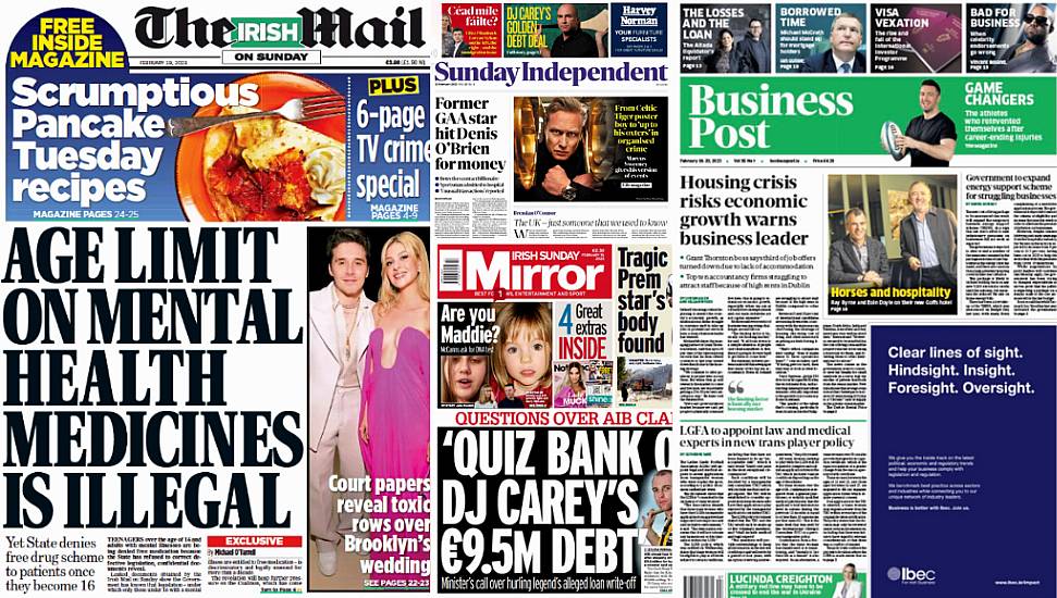 What The Papers Say: Sunday's Front Pages