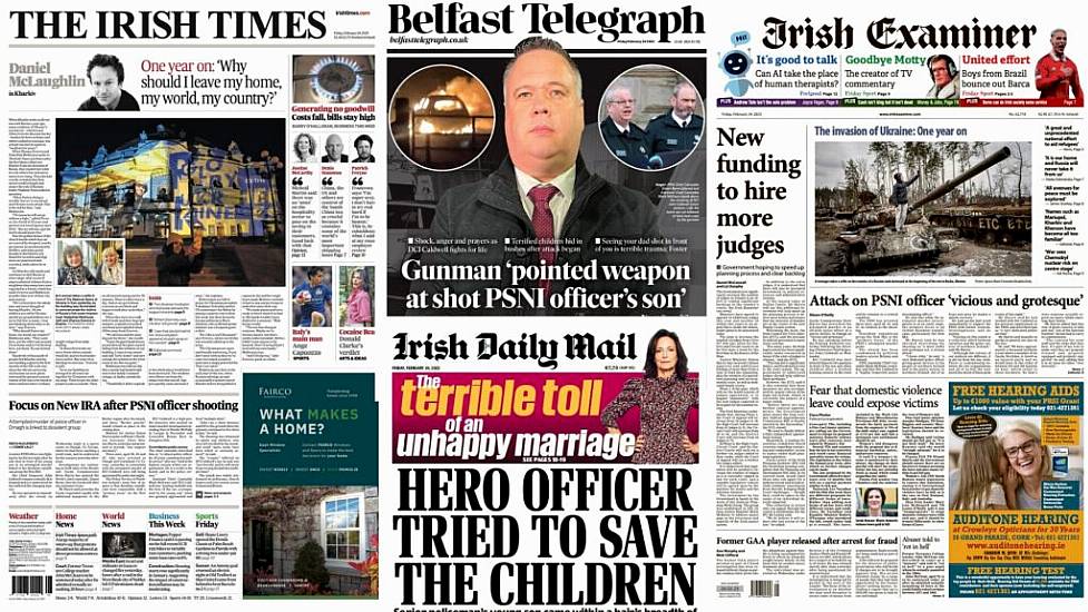 What The Papers Say: Friday's Front Pages