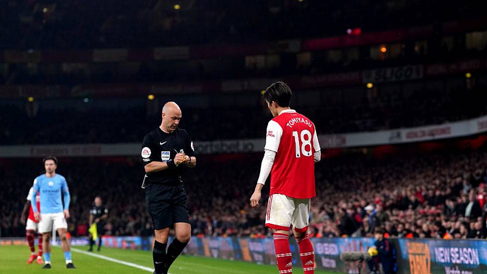 Arsenal And Man City Fined For Surrounding Referee Anthony Taylor