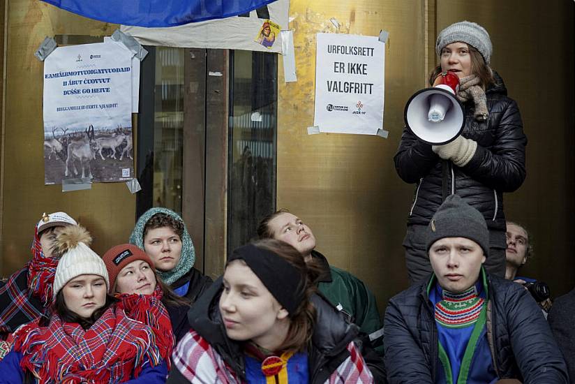 Greta Thunberg Joins Protest Over Wind Farm On Land Used By Reindeer Herders