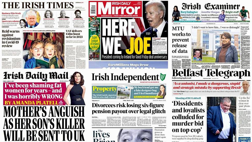 What The Papers Say: Friday's Front Pages