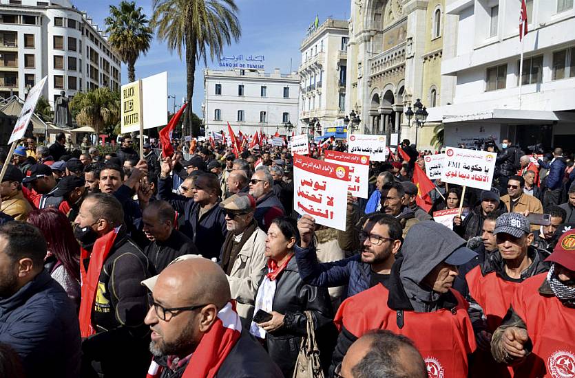 Tunisians March Against Inflation And President’s Squeeze On Dissent