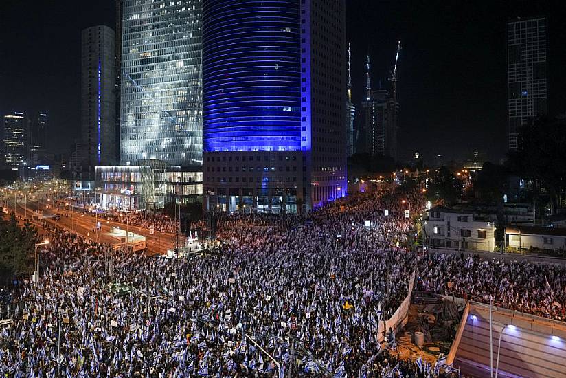 Israelis Protest Against Legal Overhaul Plans For Ninth Week