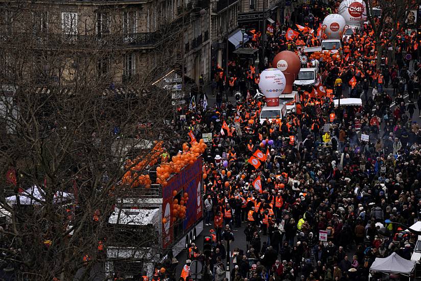 Tens Of Thousands Of French Workers Strike Over Pension Reforms