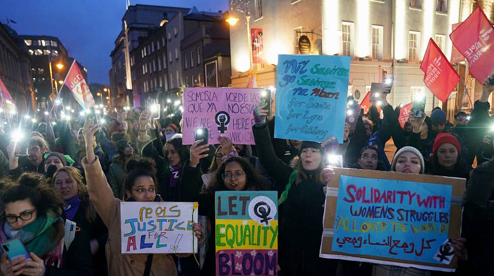 Hundreds March Through Dublin To Call For Gender Equality