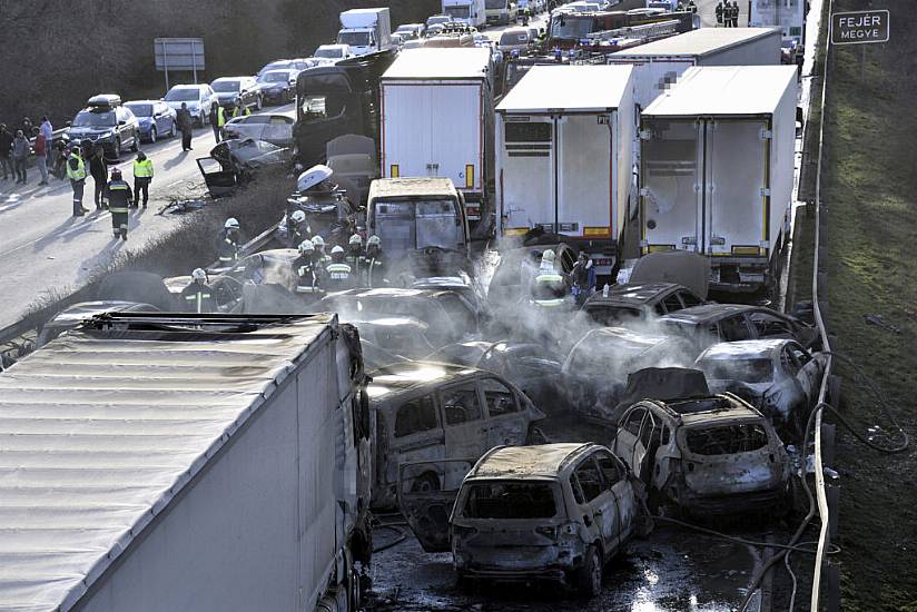 More Than 40 Vehicles Involved In Highway Pile-Up In Hungary