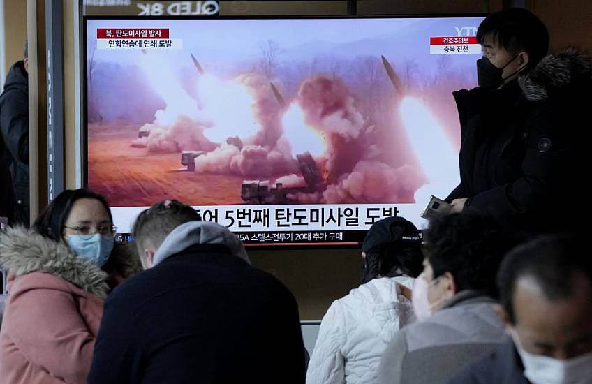 North Korea Launches Two Missiles To Sea As Allies Hold Drills