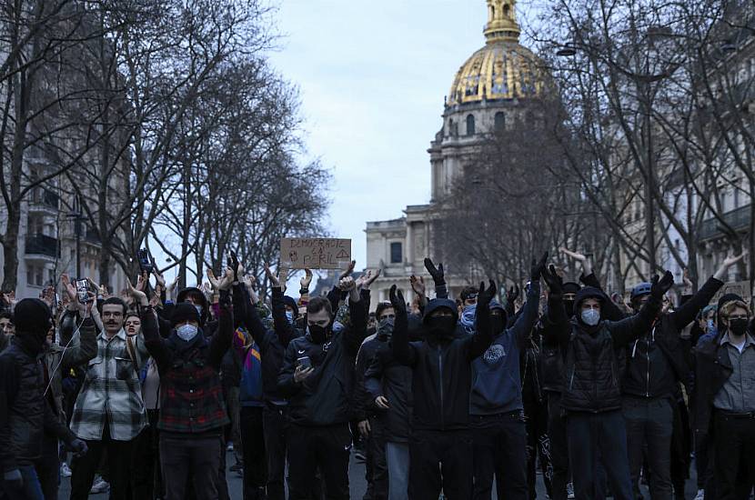 Protests Continue In France After Macron Forces Through Pension Plan