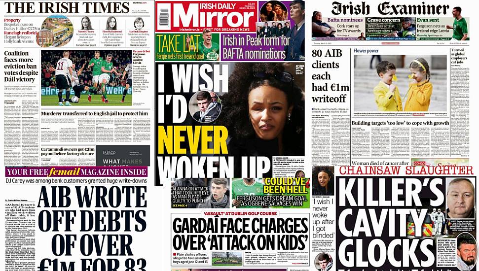 What The Papers Say: Thursday's Front Pages