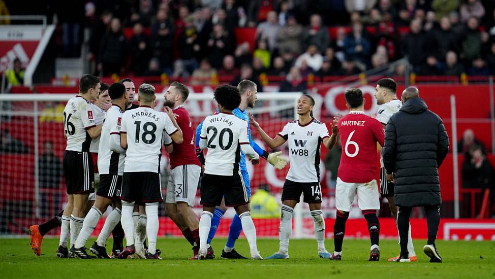 Man Utd Charged By Fa For Surrounding Referee During Fulham Fa Cup Tie