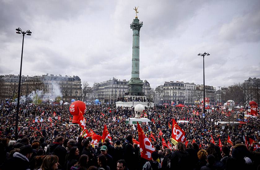 Thousands Join Protests In French Cities Over Macron Pension Reform