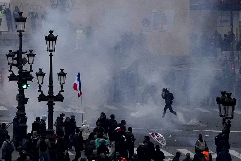 Scattered Protests Continue As Paris Reels From Violence